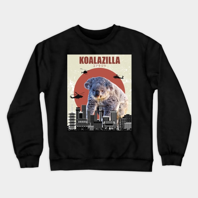 Koala Zilla Funny Japan T-shirt 2019 Crewneck Sweatshirt by monsieurfour